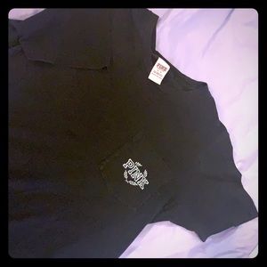 Pink Victoria Secret black and Light Blue T-shirt